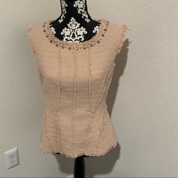Rebecca Taylor pinkTweed blouse